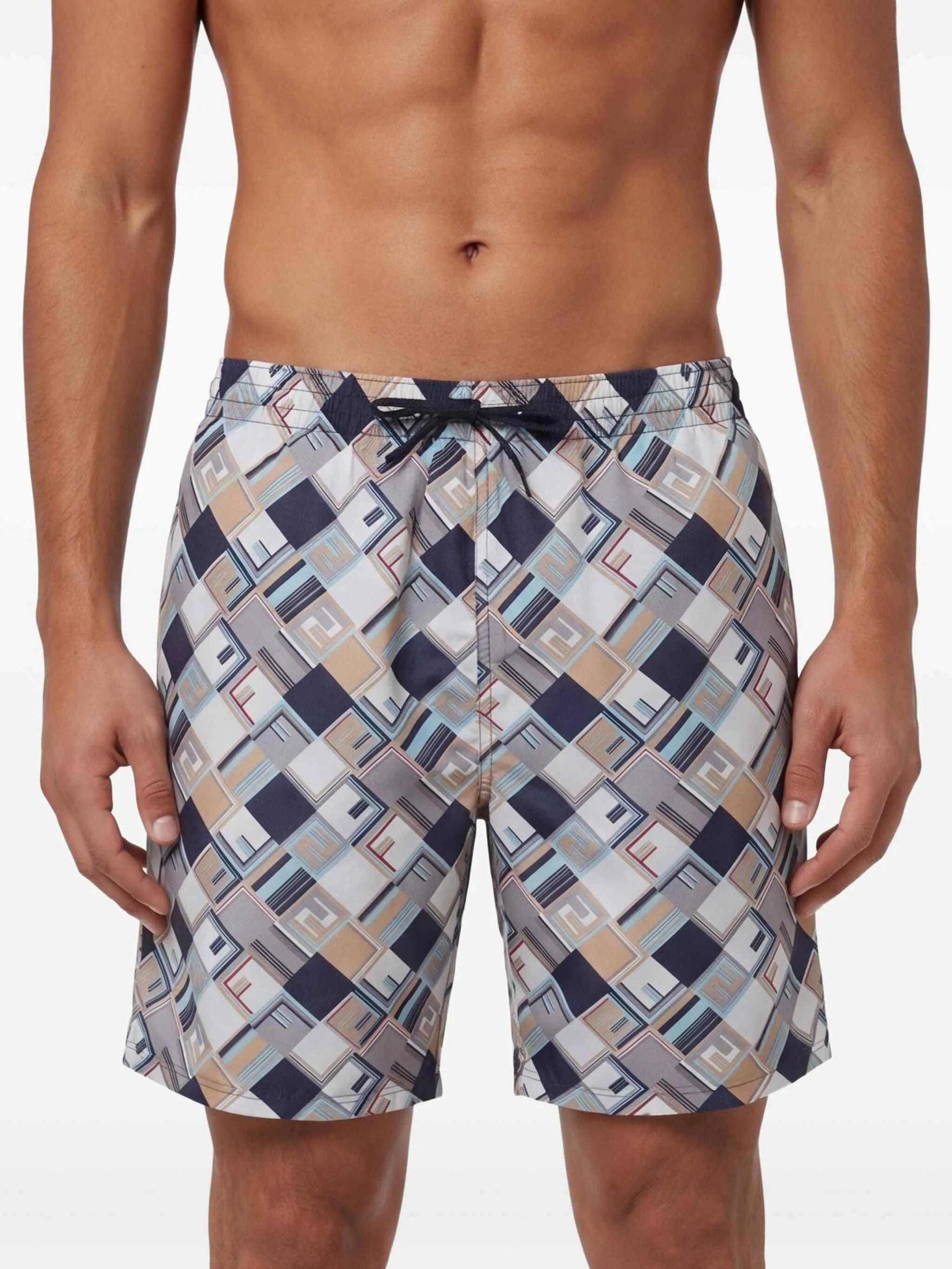Fendi FF Check swim shorts