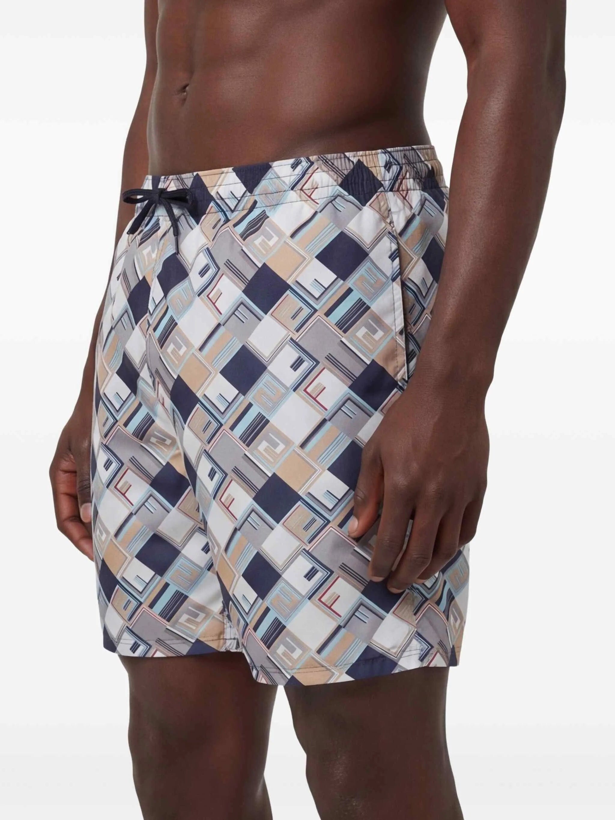 Fendi FF Check swim shorts