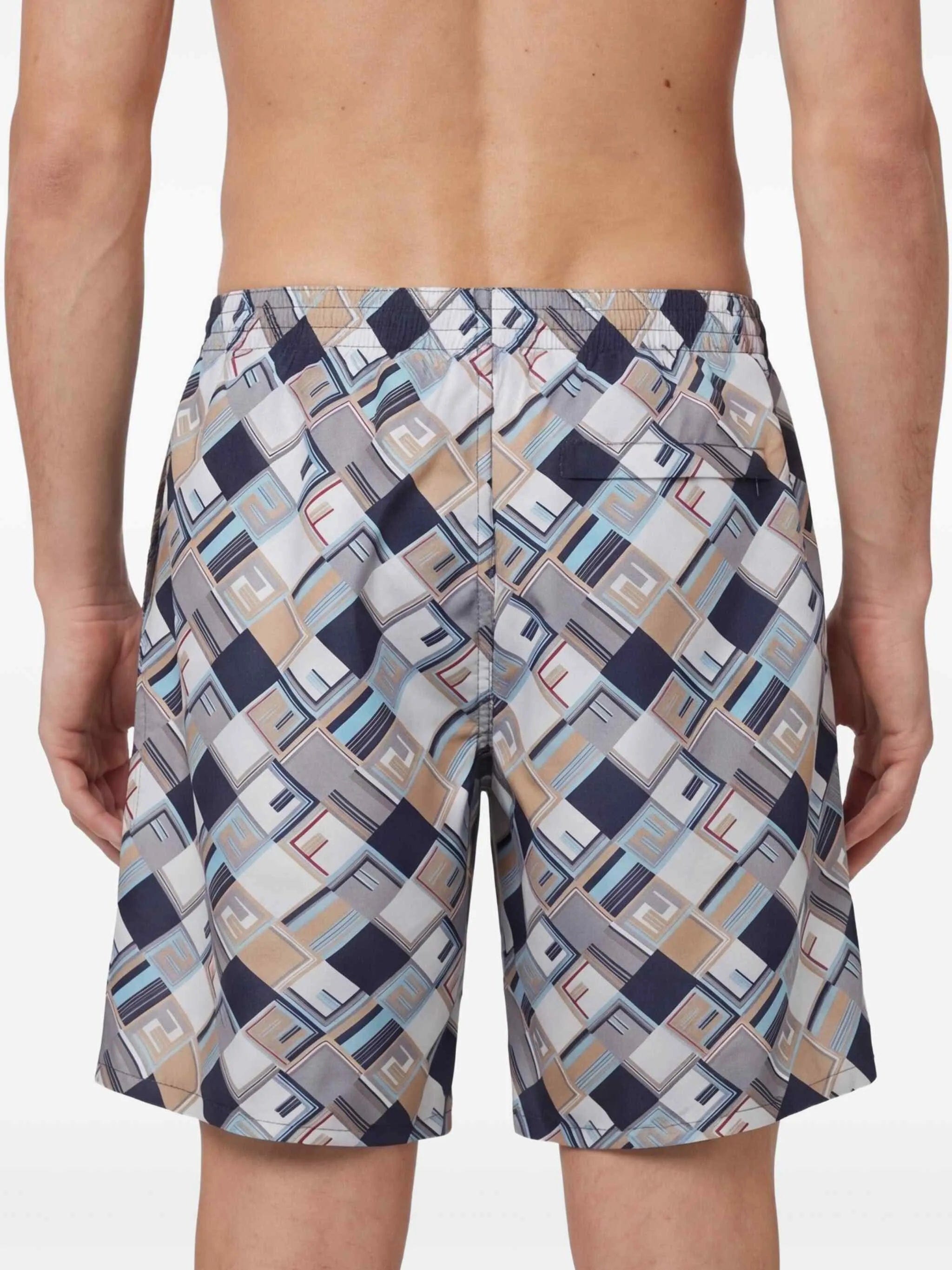 Fendi FF Check swim shorts
