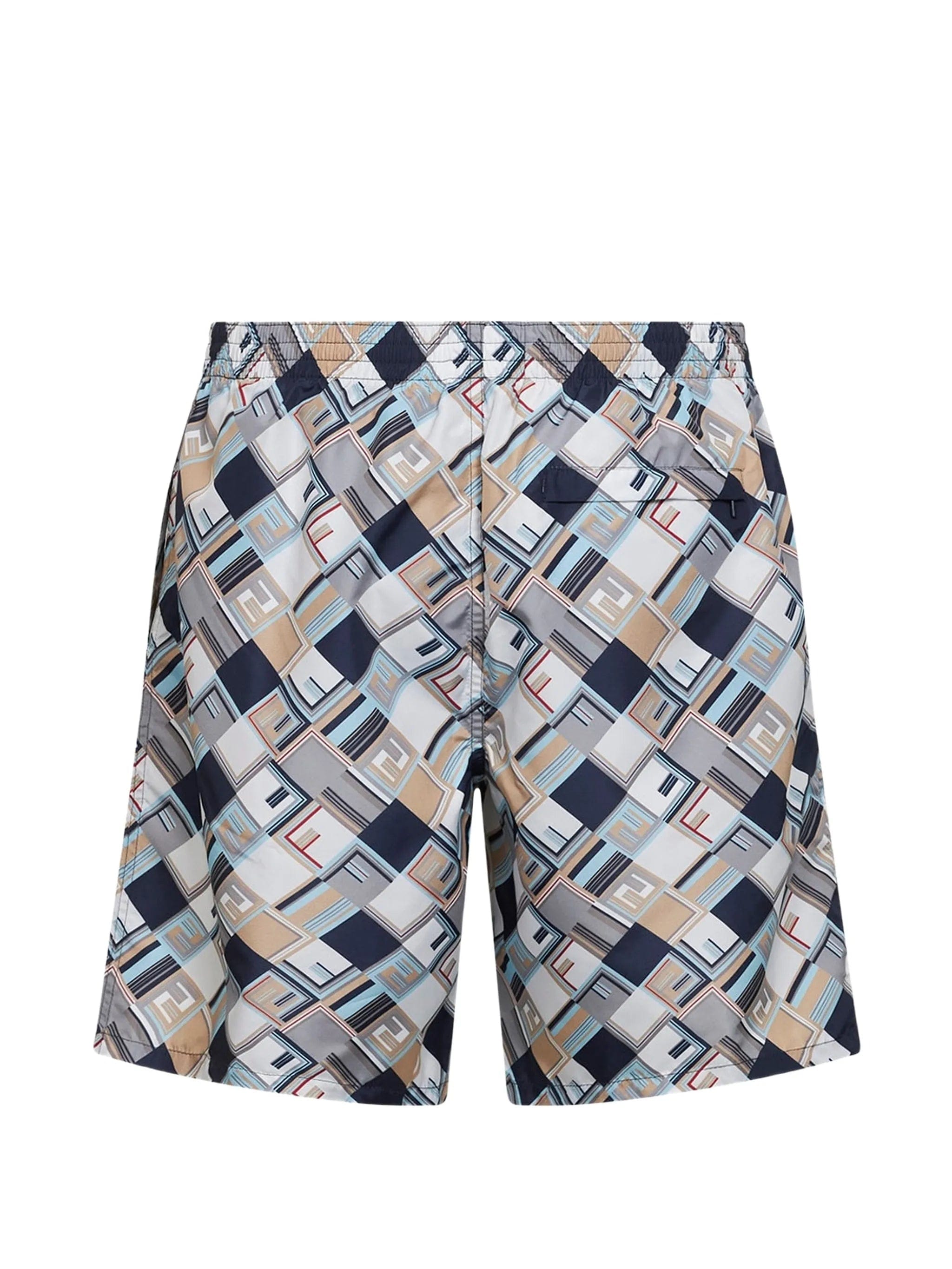 Fendi FF Check swim shorts