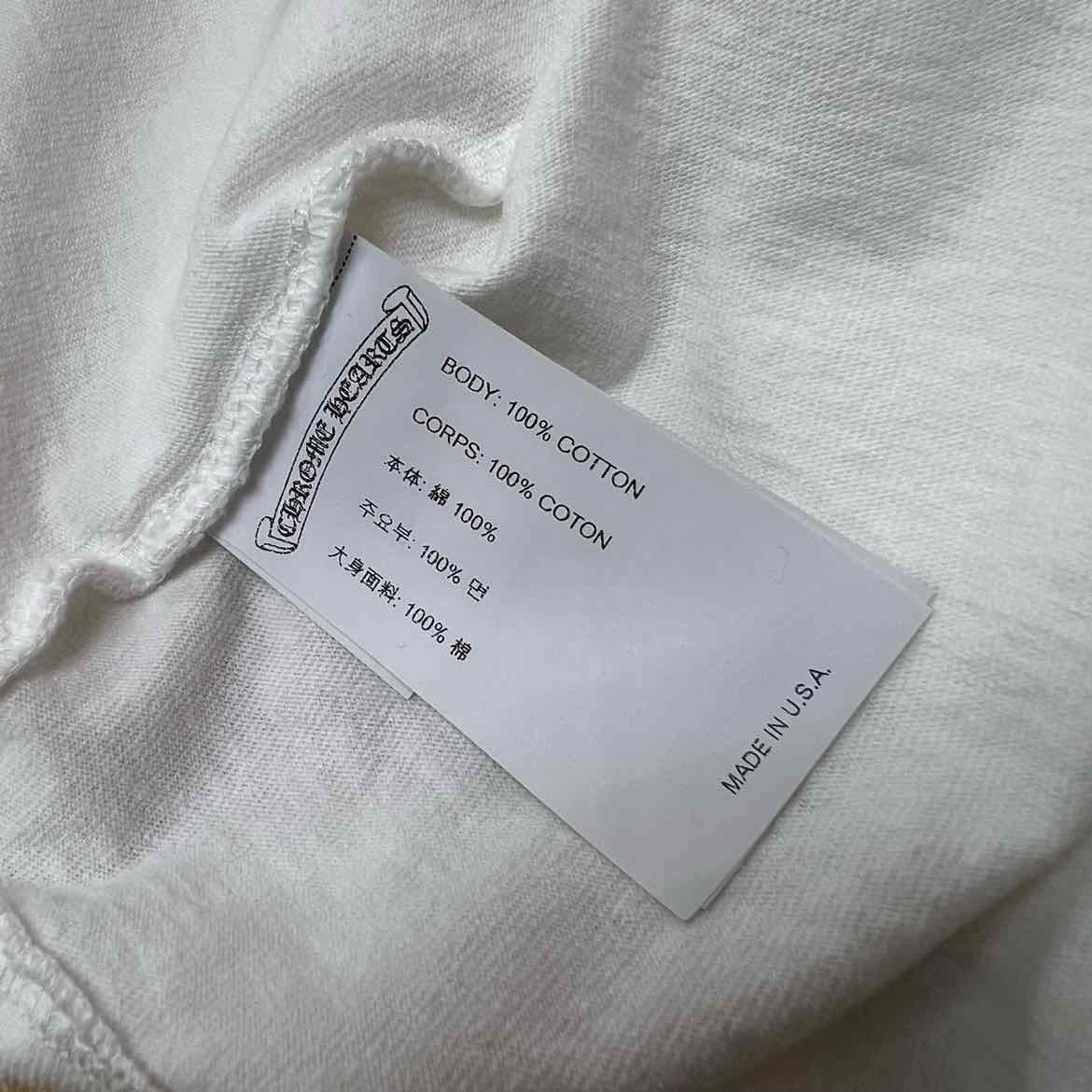 Chrome Hearts T - Shirt EYECHART White New Size 2XL