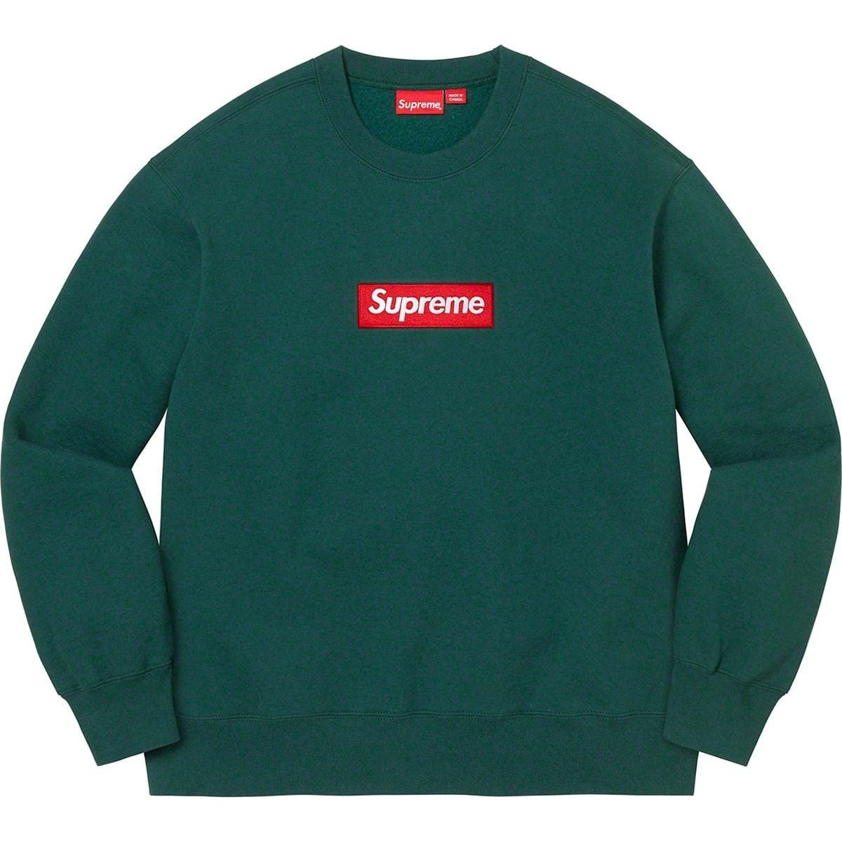 Supreme FW22 Box Logo Crewneck Pine Green