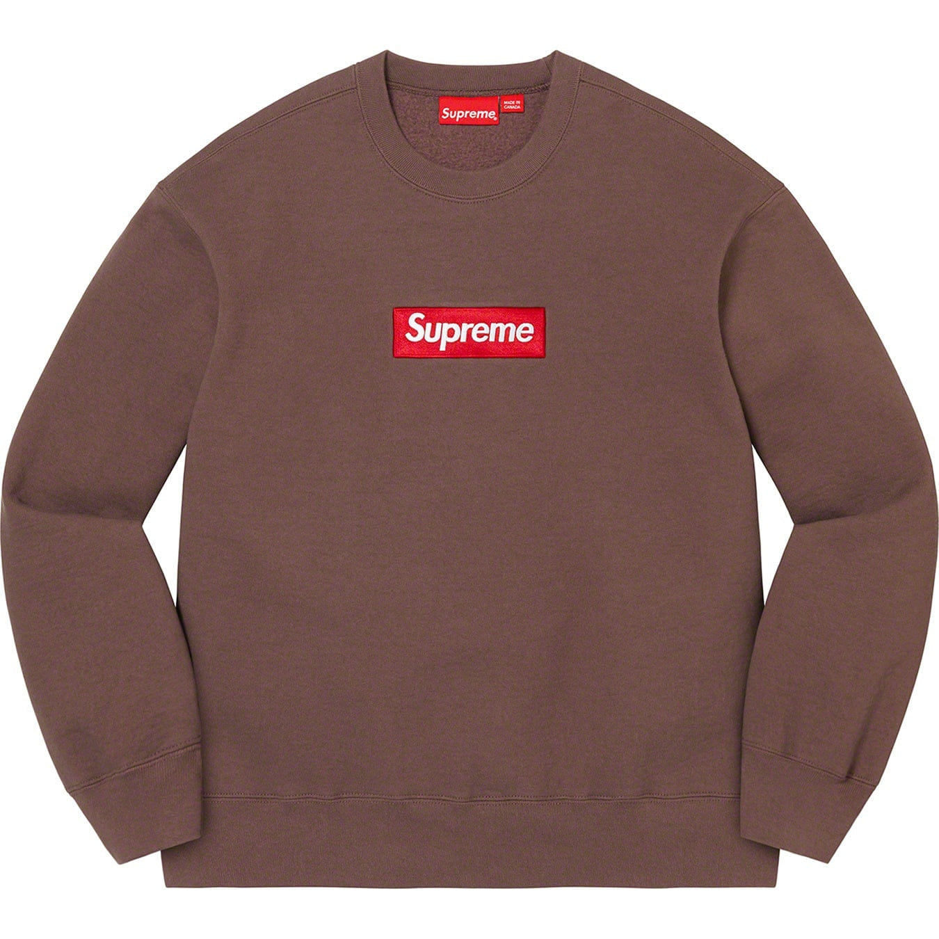 Supreme FW22 Box Logo Crewneck Brown