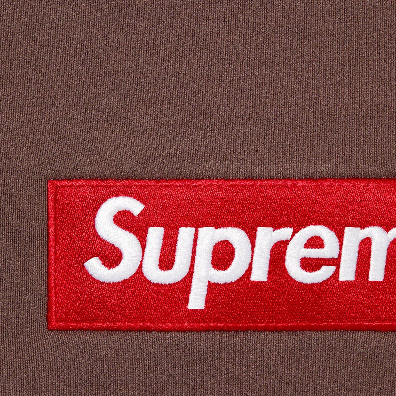 Supreme FW22 Box Logo Crewneck Brown