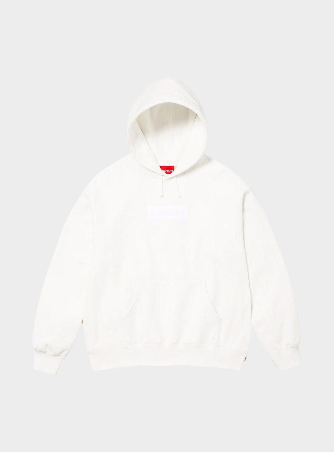 Supreme Box Logo Hooded Sweatshirt White (FW23)