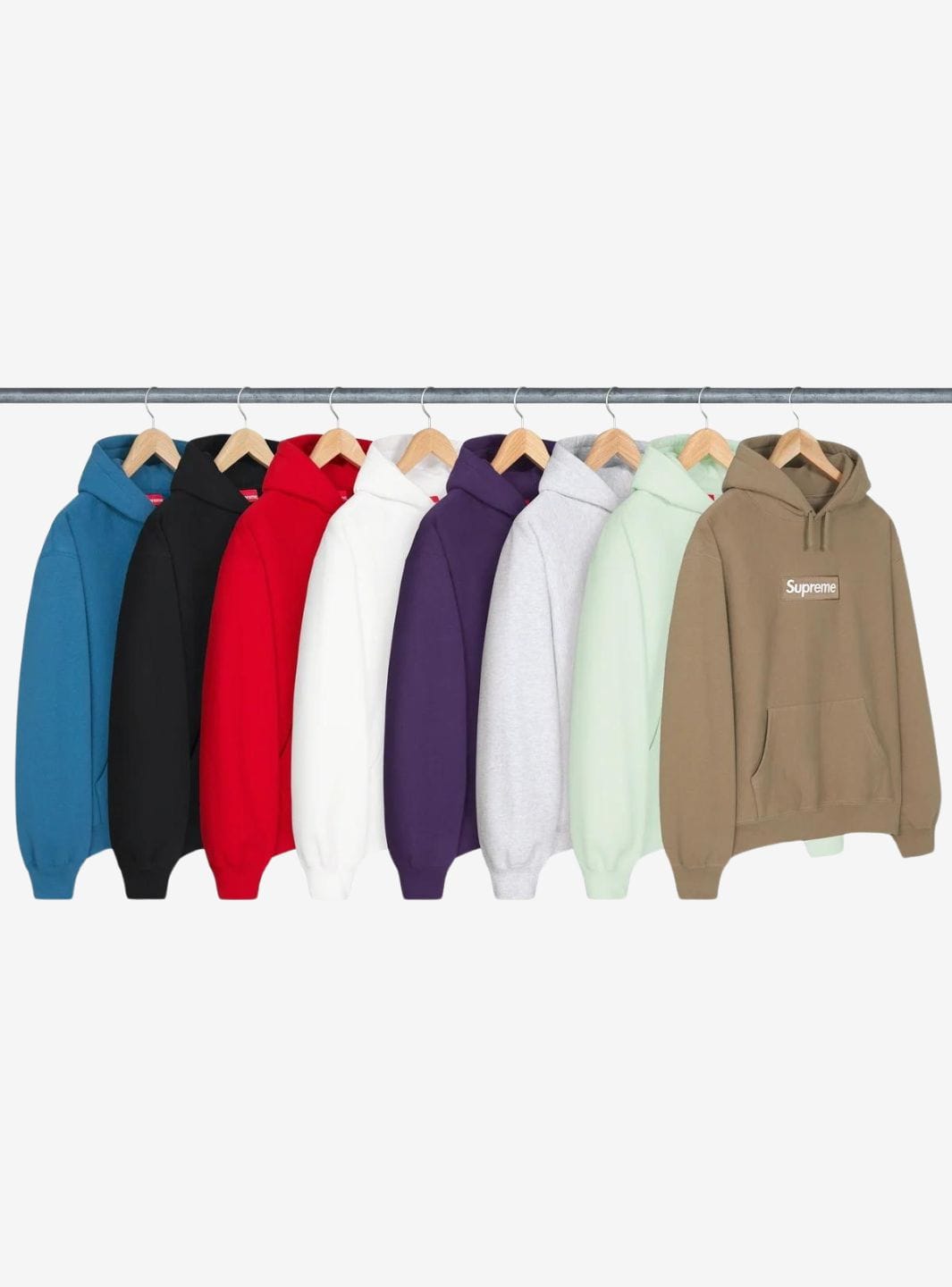 Supreme Box Logo Hooded Sweatshirt White (FW23)