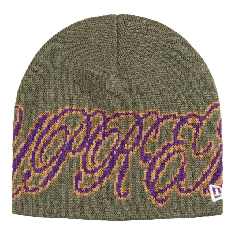 Supreme New Era Cursive Beanie Olive