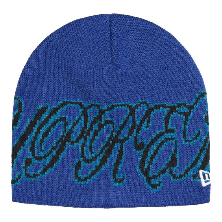 Supreme New Era Cursive Beanie Royal