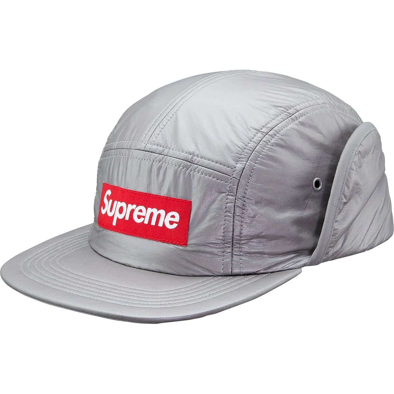 Supreme Primaloft Ear Flap Camp Cap Silver