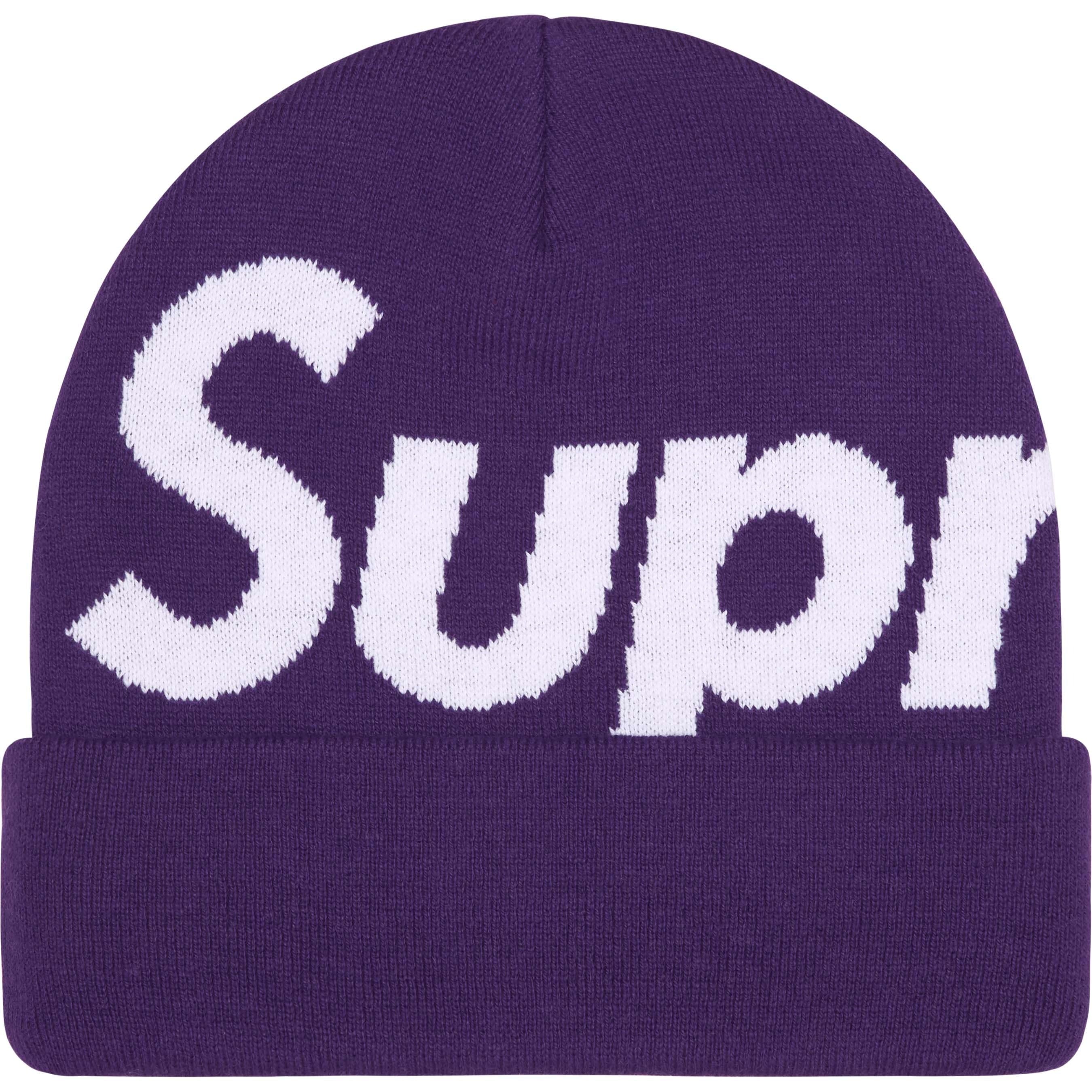Supreme Big Logo Beanie Purple (FW25)