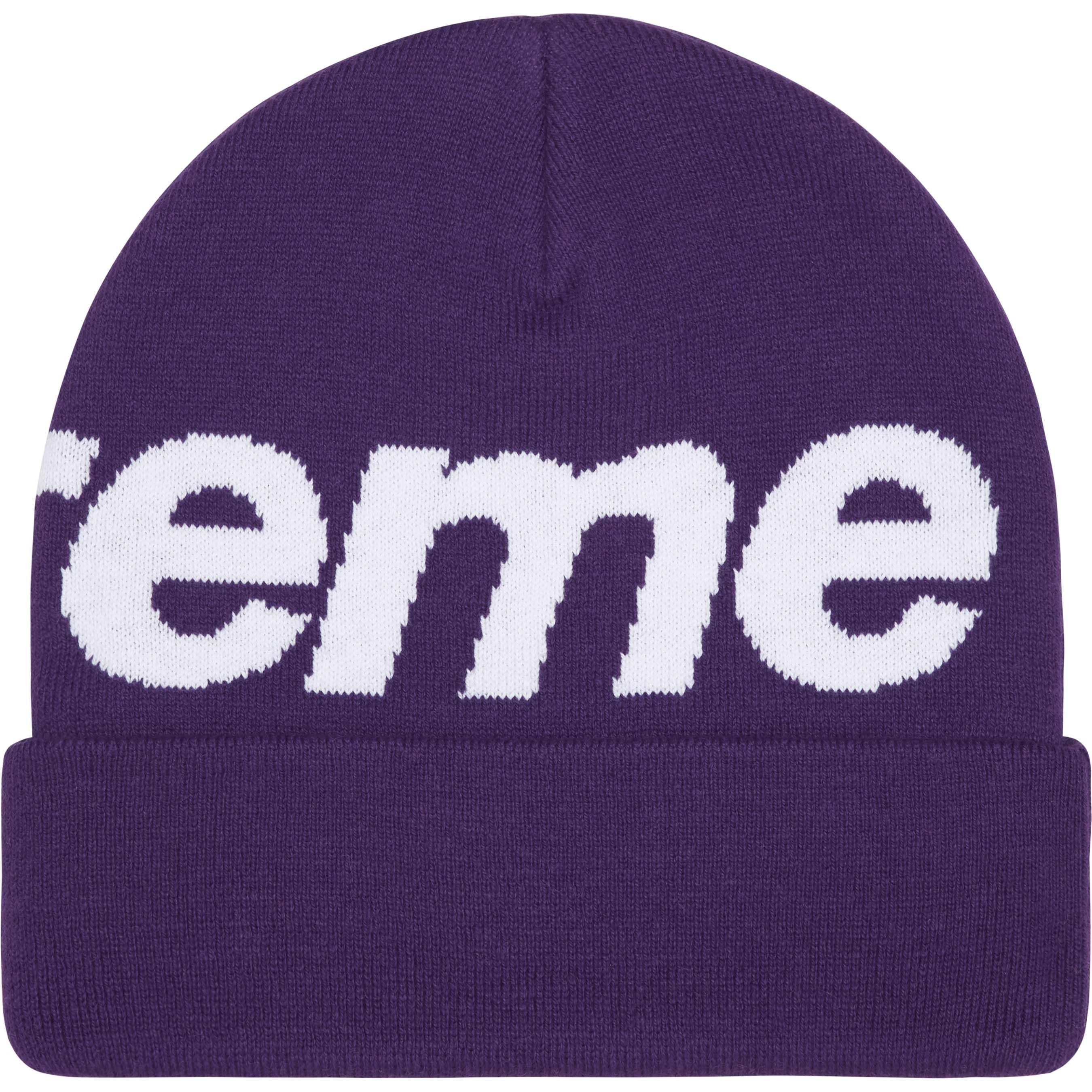 Supreme Big Logo Beanie Purple (FW25)