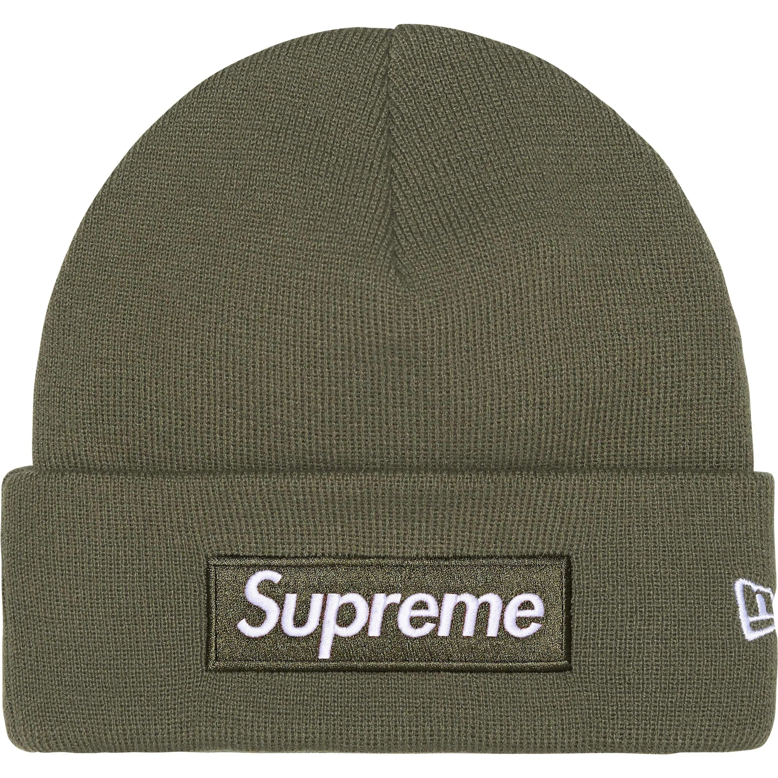 Supreme New Era Box Logo Beanie Olive (FW25)