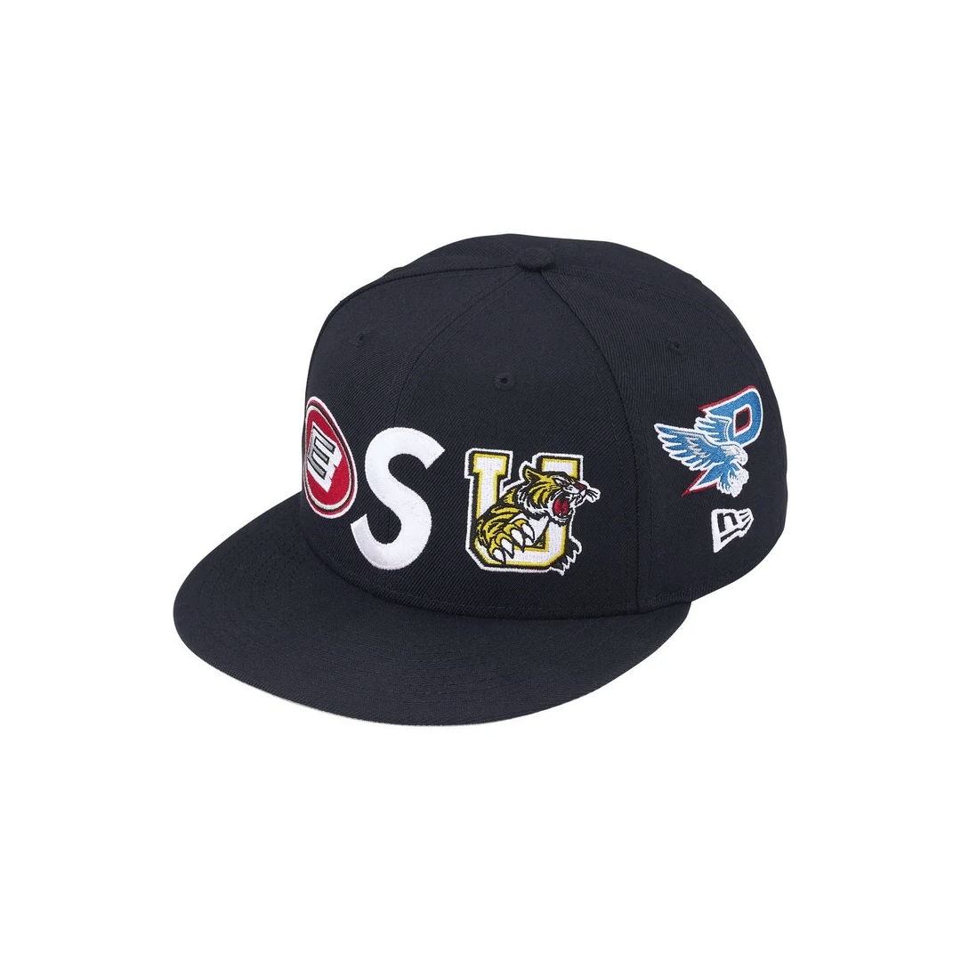 Supreme Mascots S Logo New Era® Fitted Hat Navy