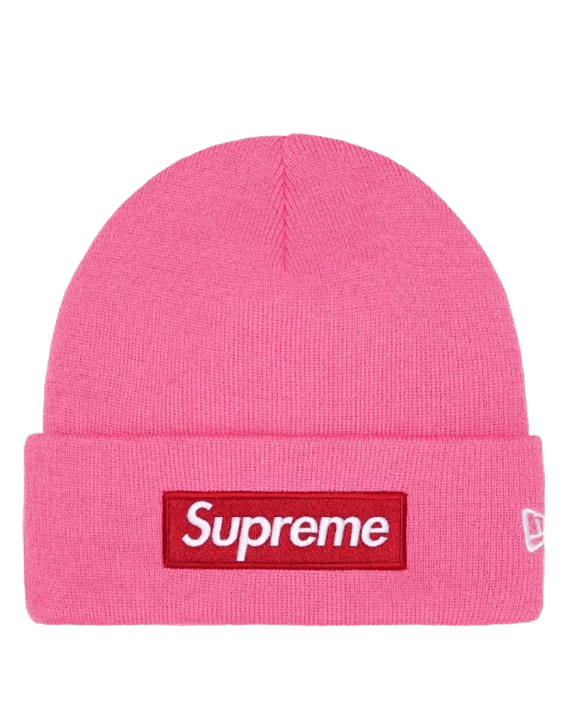 Supreme New Era Box Logo Beanie Pink (FW25)