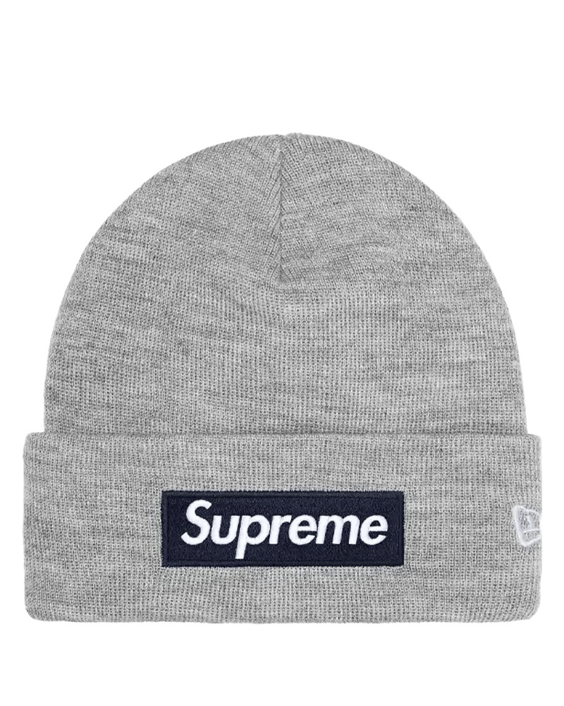 Supreme New Era Box Logo Beanie Grey (FW25)