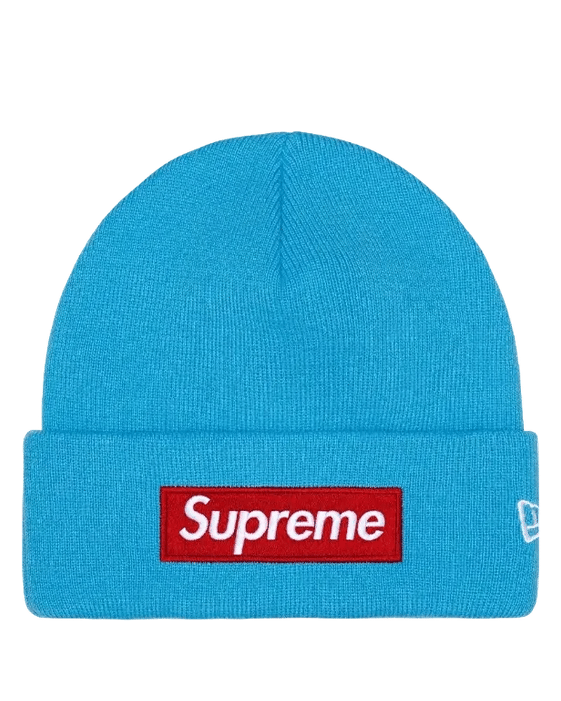 Supreme New Era Box Logo Beanie Blue (FW25)