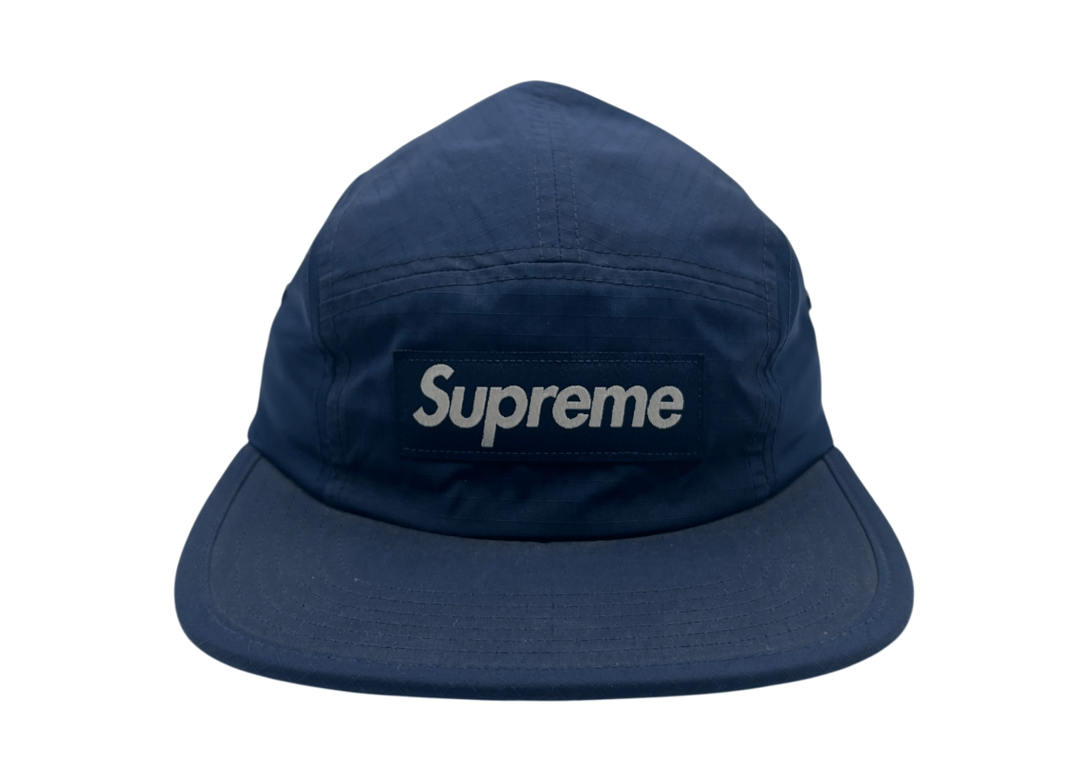 Supreme Camp Cap 5 Panel Ripstop Navy COND NEW