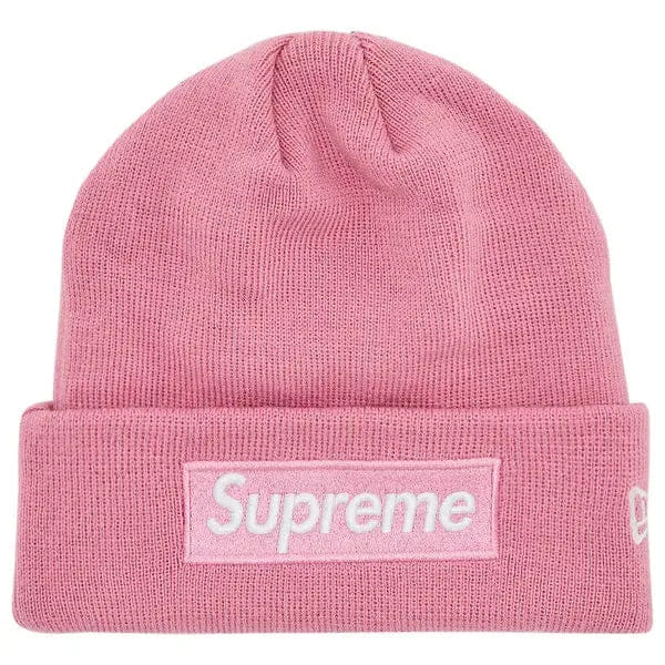Supreme x New Era Box Logo Beanie Dusty Pink
