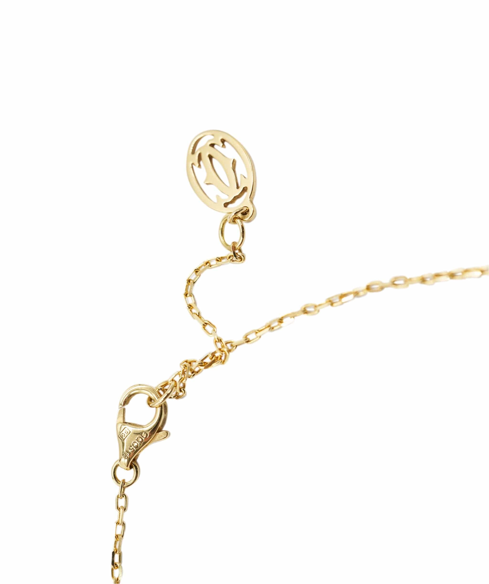 Cartier D'Amour Pendant Brilliant Cut Diamond Necklace Gold ALC2660
