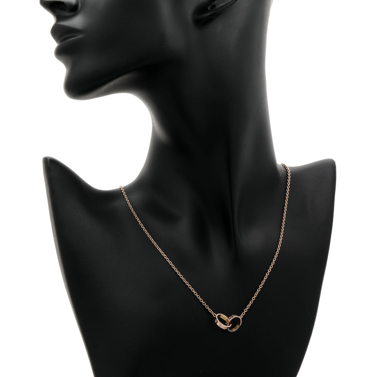 Cartier 18K Rose Gold Interlocking Love Pendant