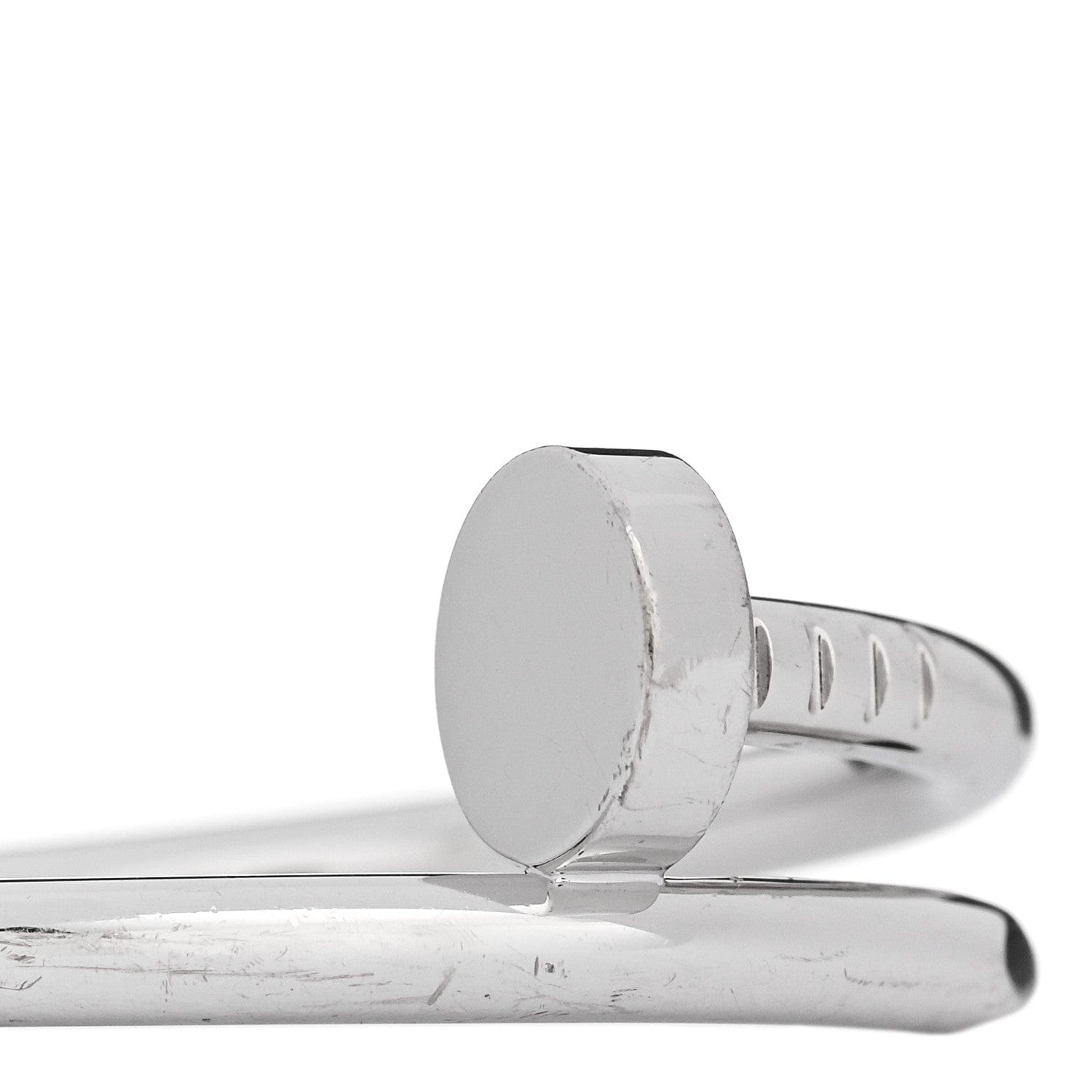 Cartier 18K White Gold Juste Un Clou Ring 67 11.75
