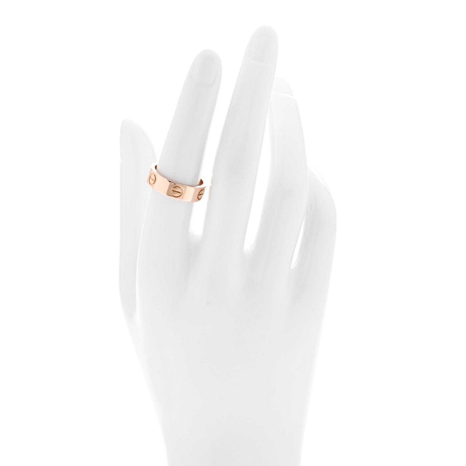 Cartier 18K Pink Gold 5.5 mm LOVE Ring 53 6.5
