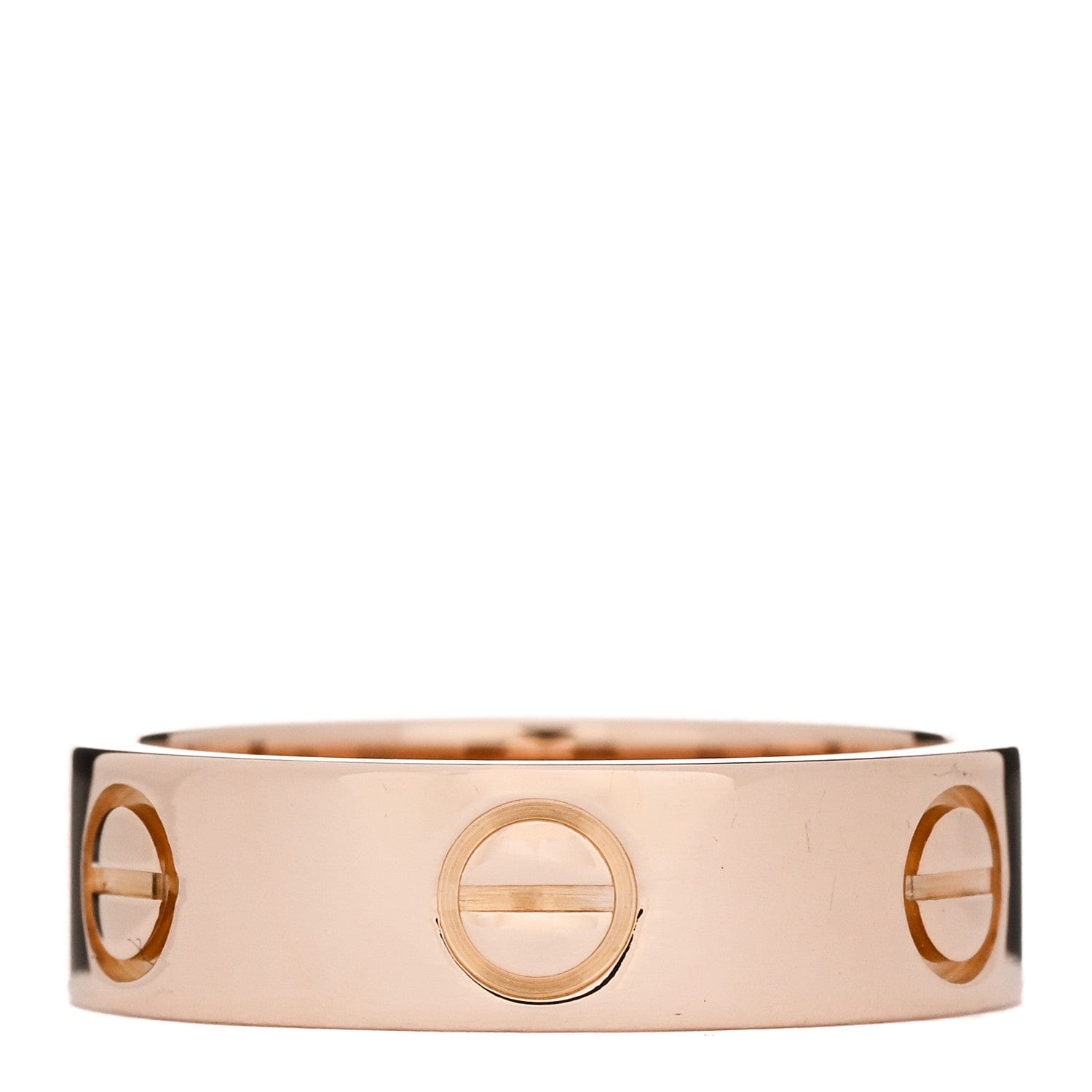 Cartier 18K Pink Gold 5.5 mm LOVE Ring 53 6.5