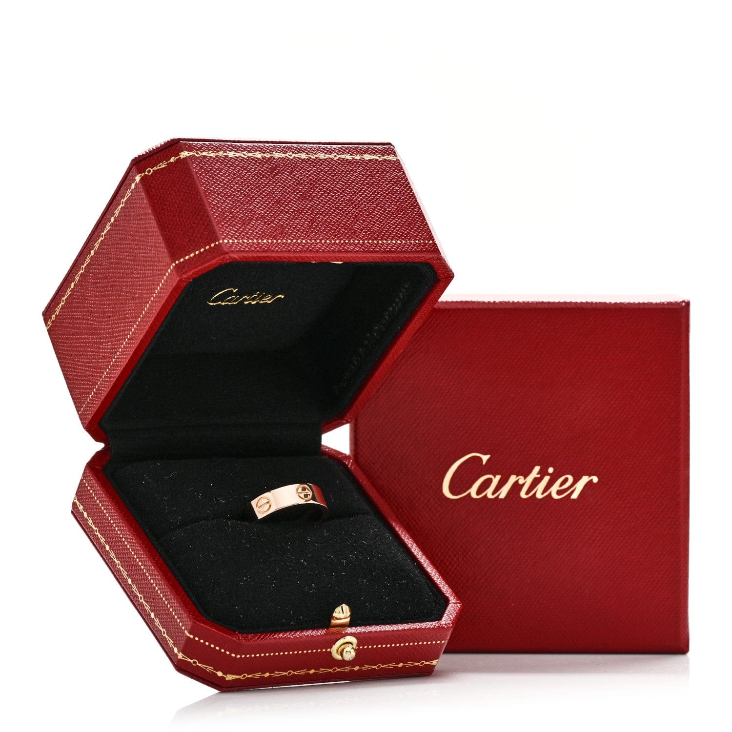 Cartier 18K Pink Gold 5.5 mm LOVE Ring 53 6.5