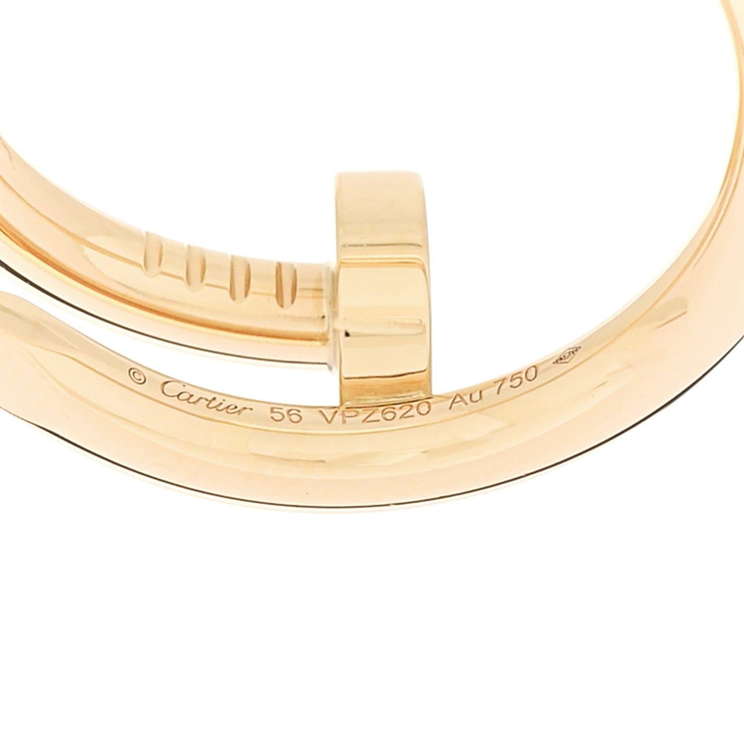Cartier 18K Yellow Gold Juste Un Clou Ring 56 7.5