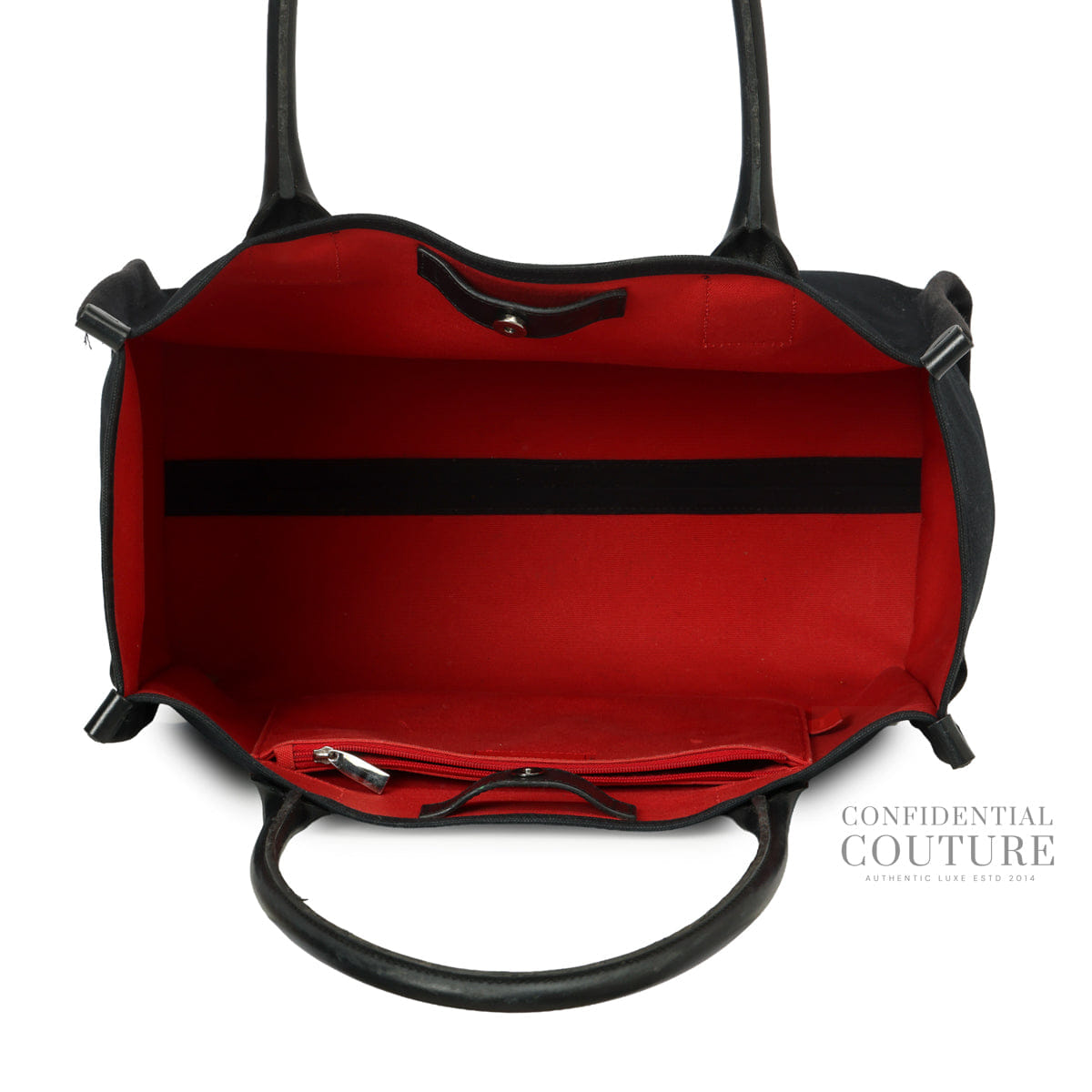 Christian Louboutin Black Canvas Nastroloubi Large Tote Bag
