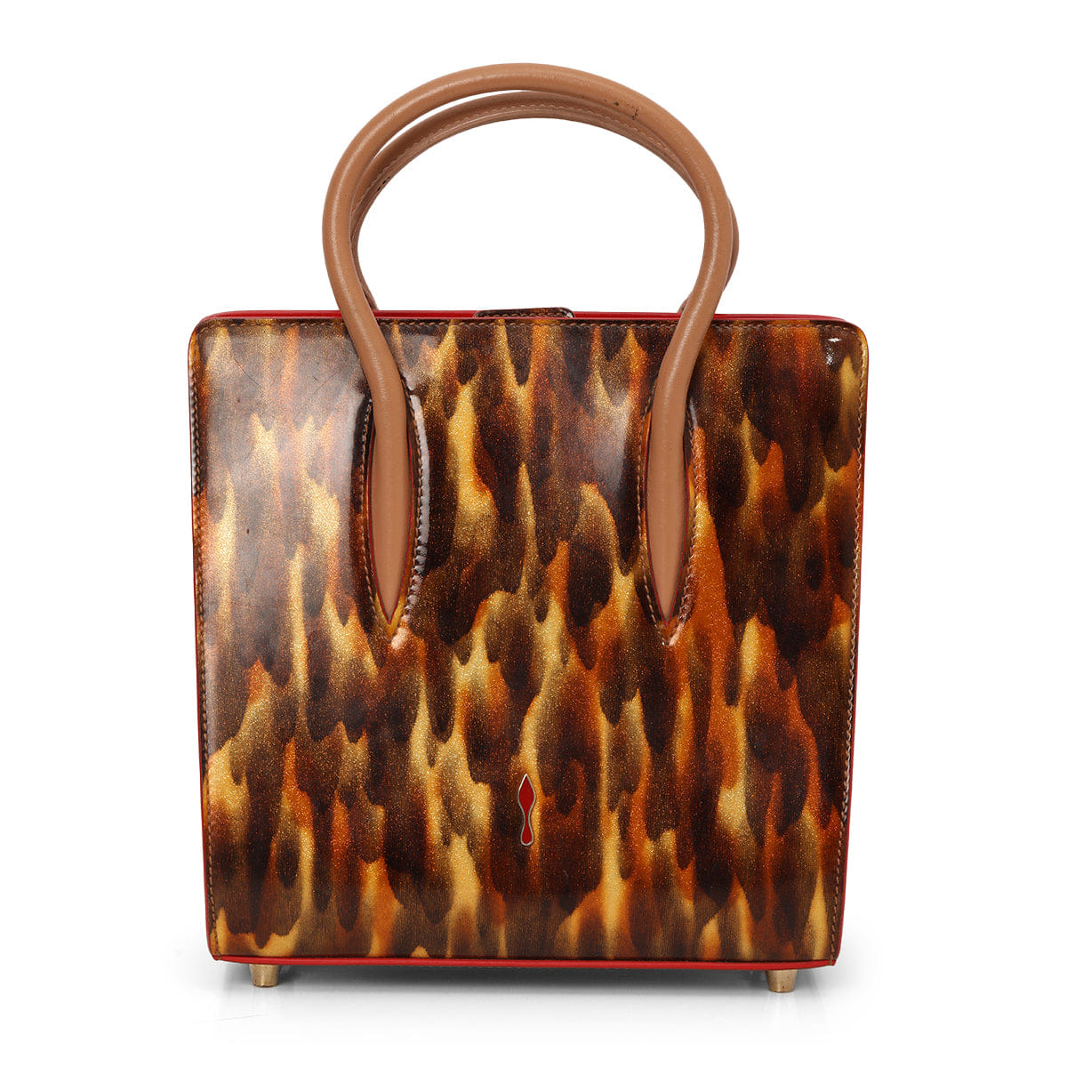 Christian Louboutin Patent Leather Small Paloma Tote