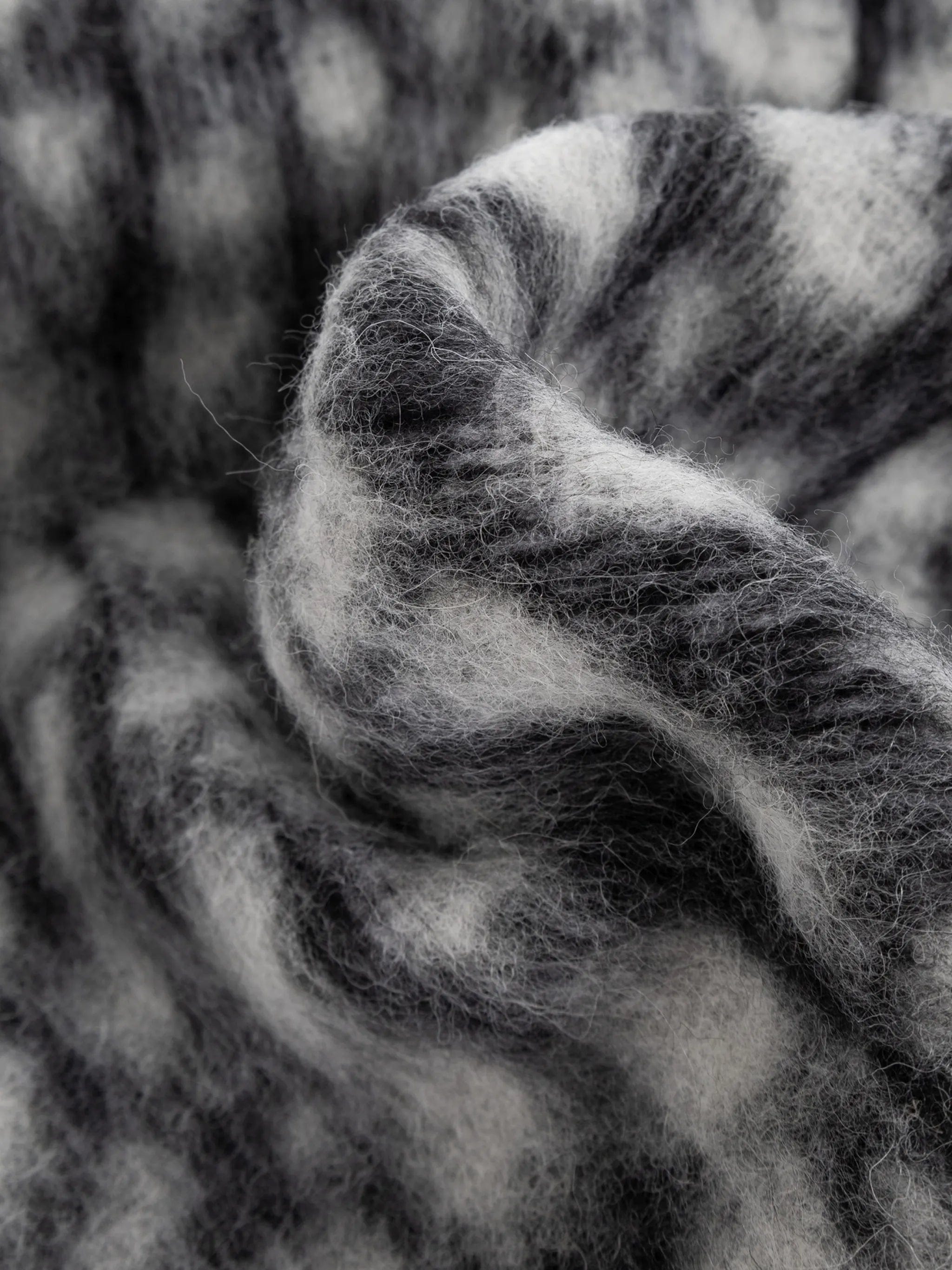 Fendi fringed checked scarf