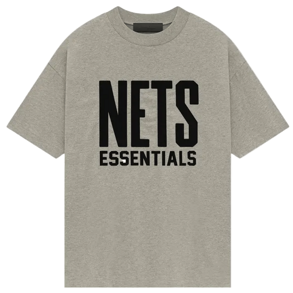 Fear of God Essentials x NBA Brooklyn Nets T-Shirt Warm Heather (SS25)