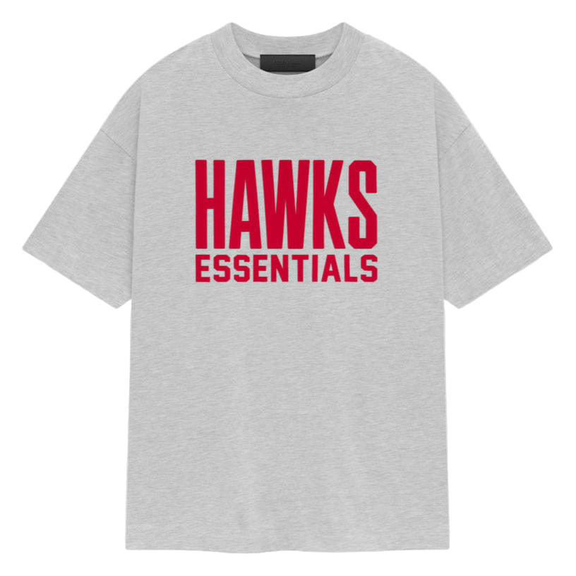 Fear of God Essentials x NBA Atlanta Hawks T-Shirt Light Heather Grey (SS25)