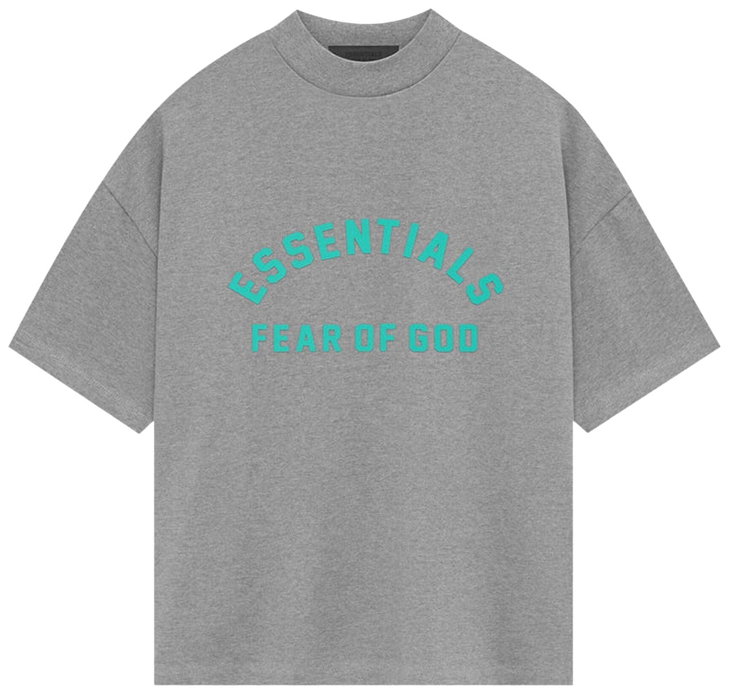 Fear of God Essentials Heavy Jersey Short - Sleeve T-Shirt Dark Heather Oatmeal (FW23)