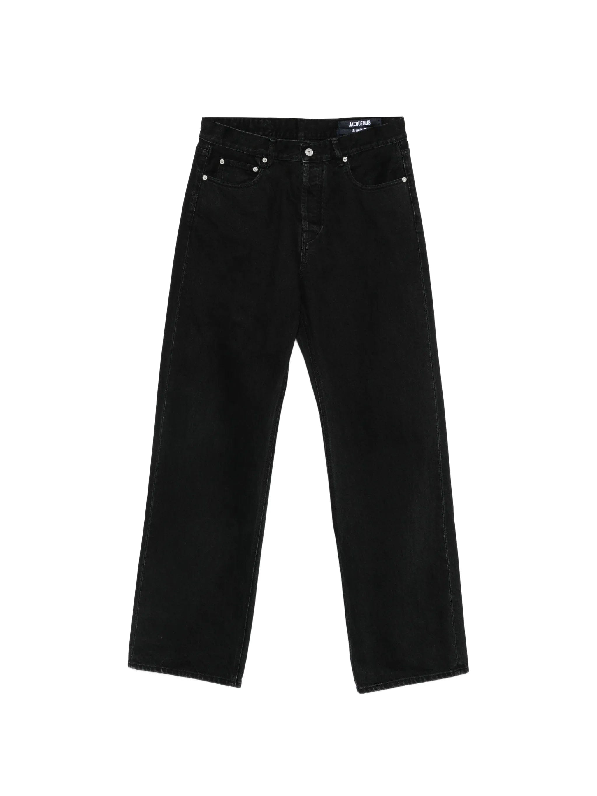 Jacquemus logo - embroidered straight - leg jeans