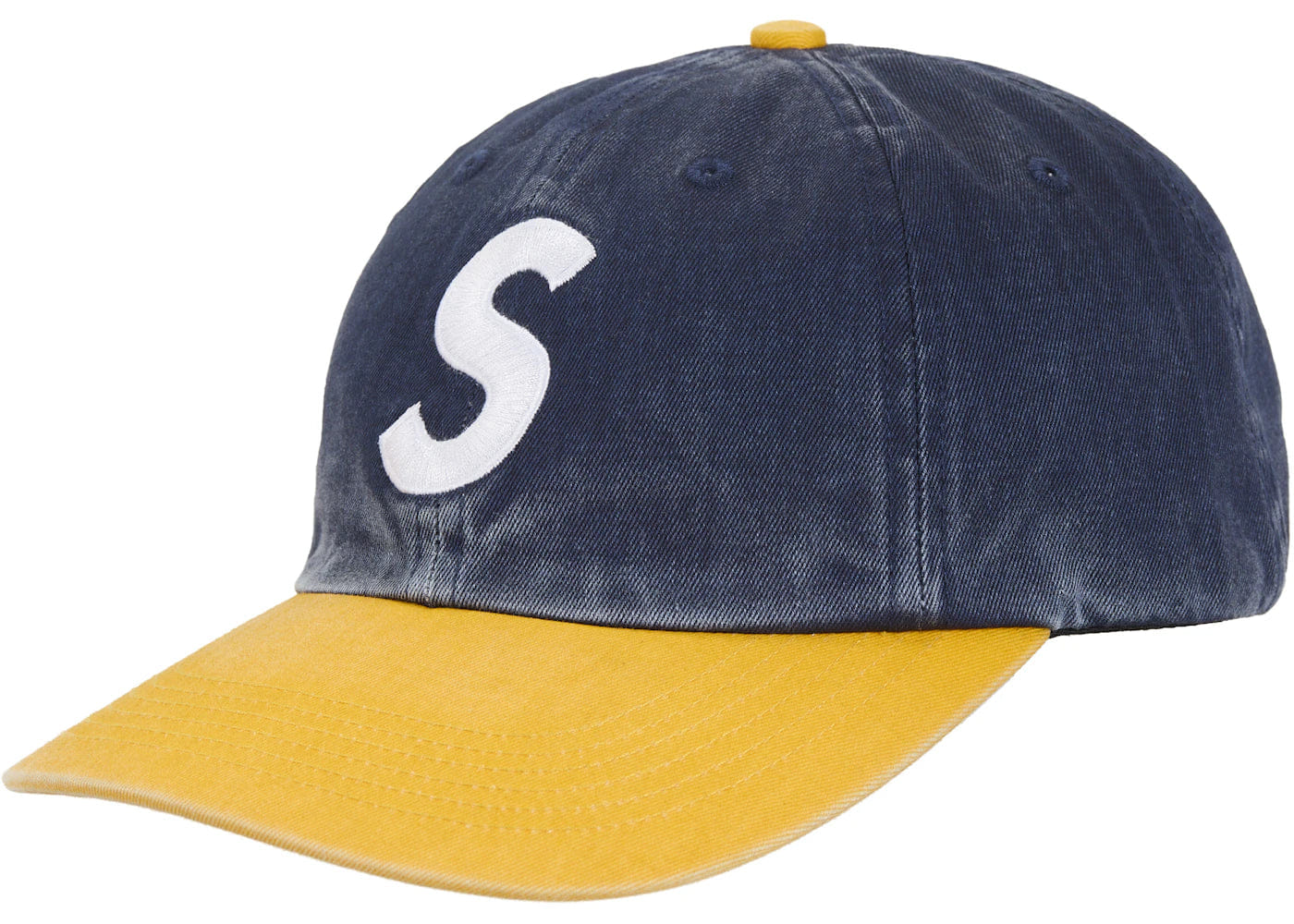 Supreme Pigment Coated 2 - Tone S Logo 6 - Panel Dark Denim
