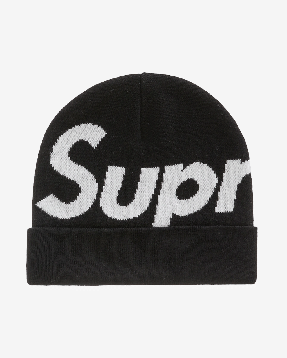 SUPREME FW23 BIG LOGO BLACK BEANIE