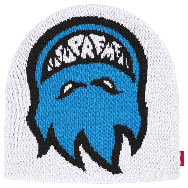 Supreme Spitfire Cuffless Beanie (White)
