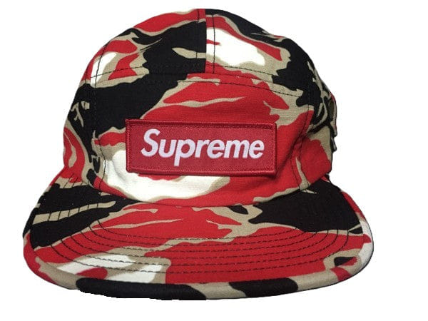 Supreme Tiger Camo Camp Cap (Red)