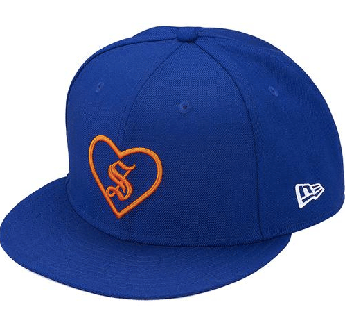 Supreme Heart New Era Fitted Hat (Royal)