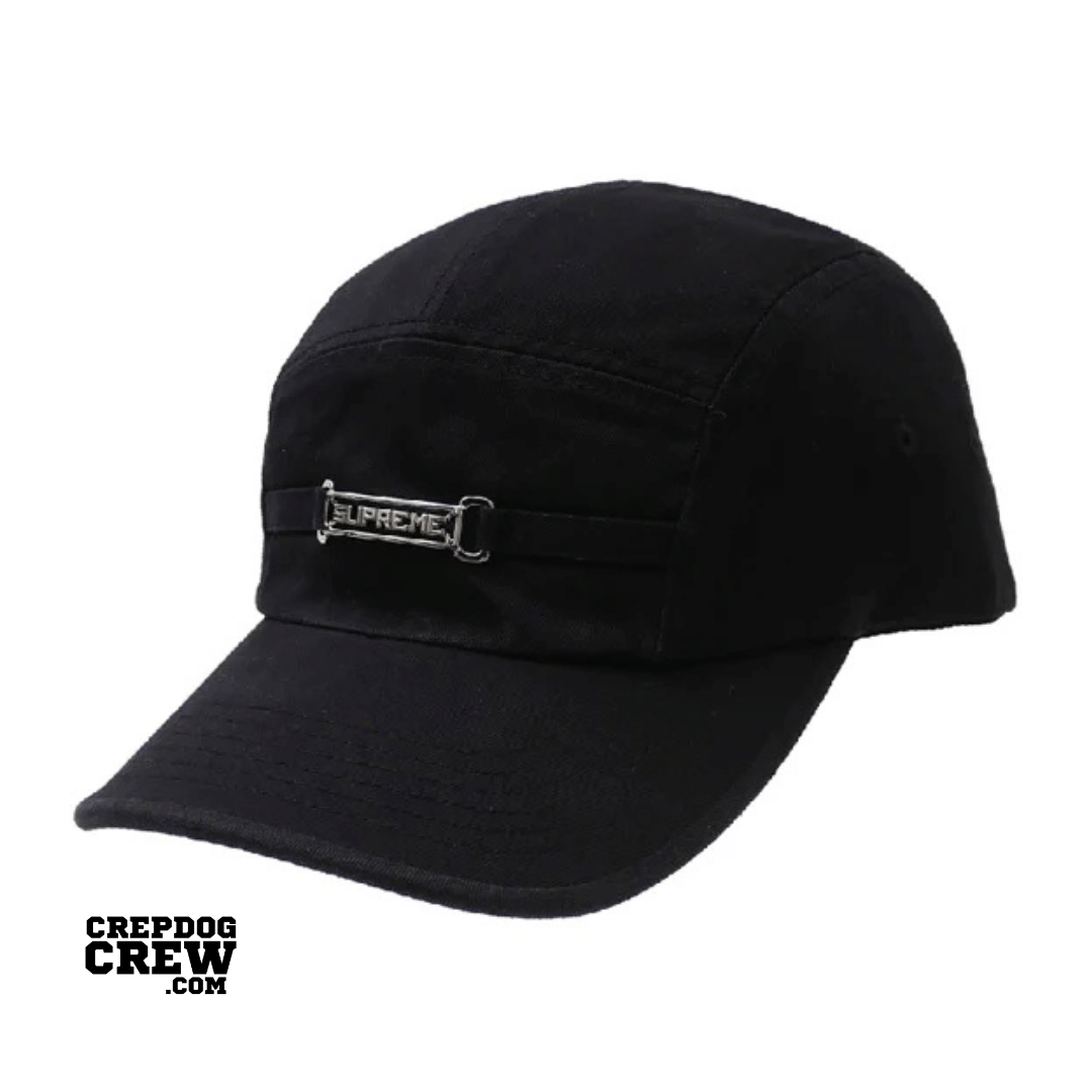 Supreme NAME PLATE CAMP CAP BLACK
