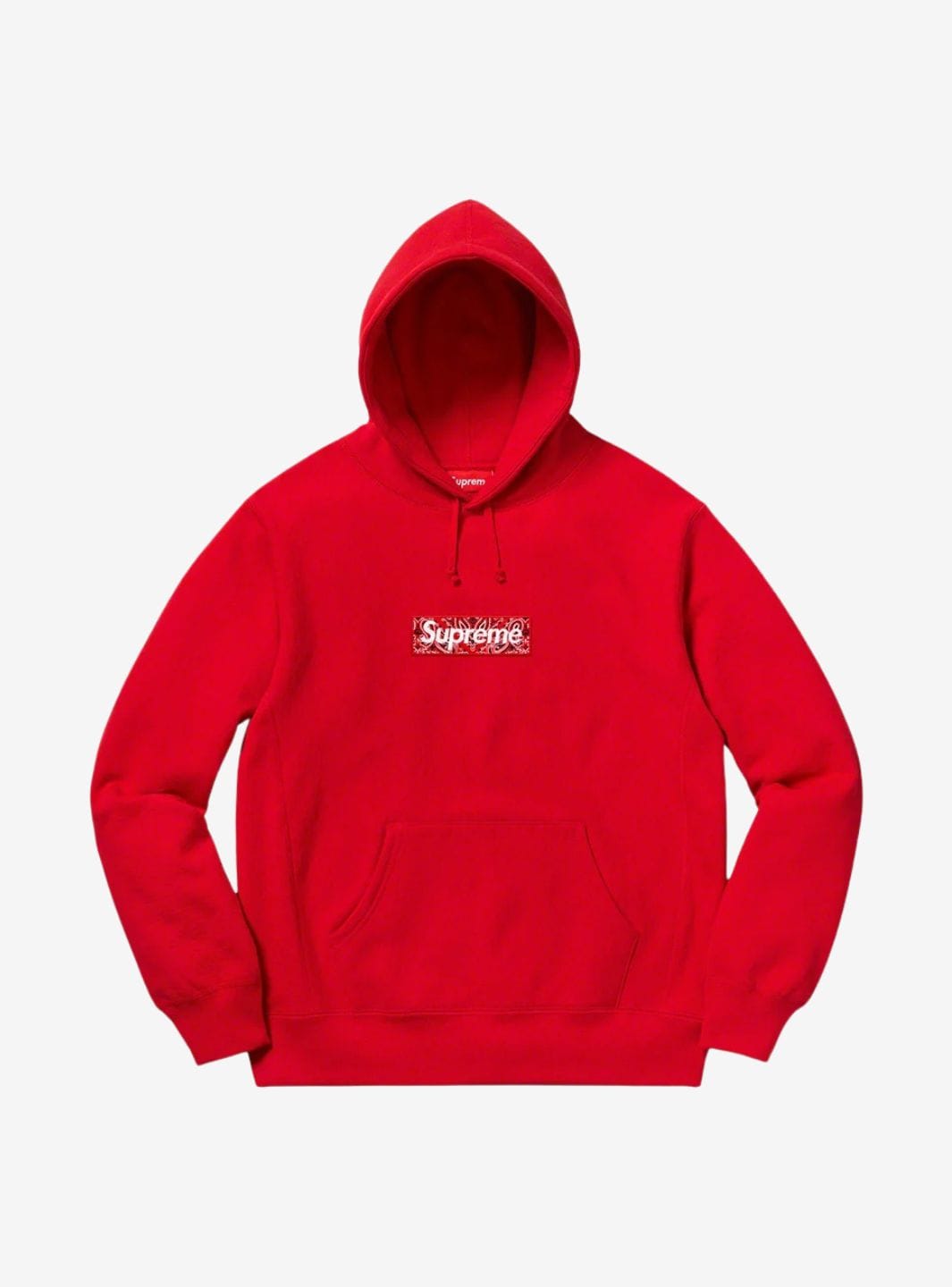 Supreme Bandana Box Logo Hooded Sweatshirt Red