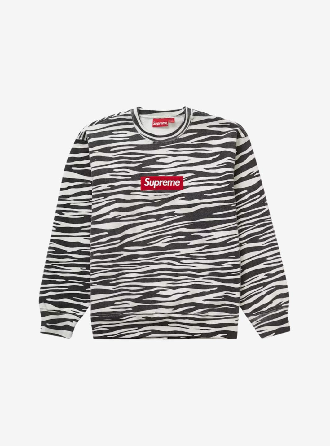 Supreme Box Logo Crewneck Zebra (FW22)