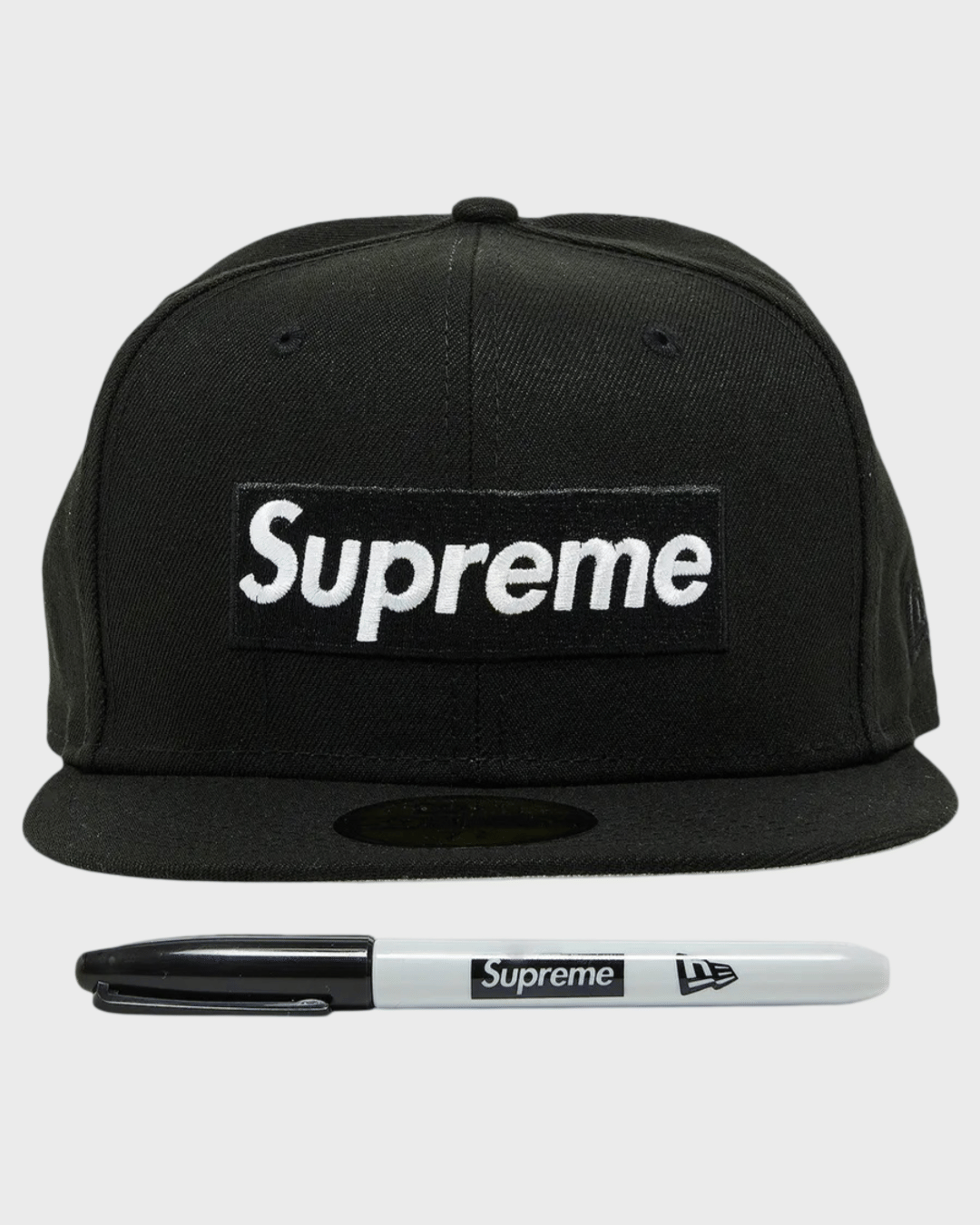 Supreme Sharpie Box Logo New Era Black