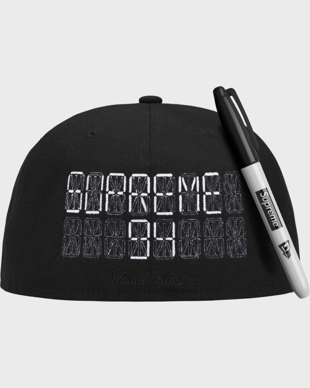 Supreme Sharpie Box Logo New Era Black