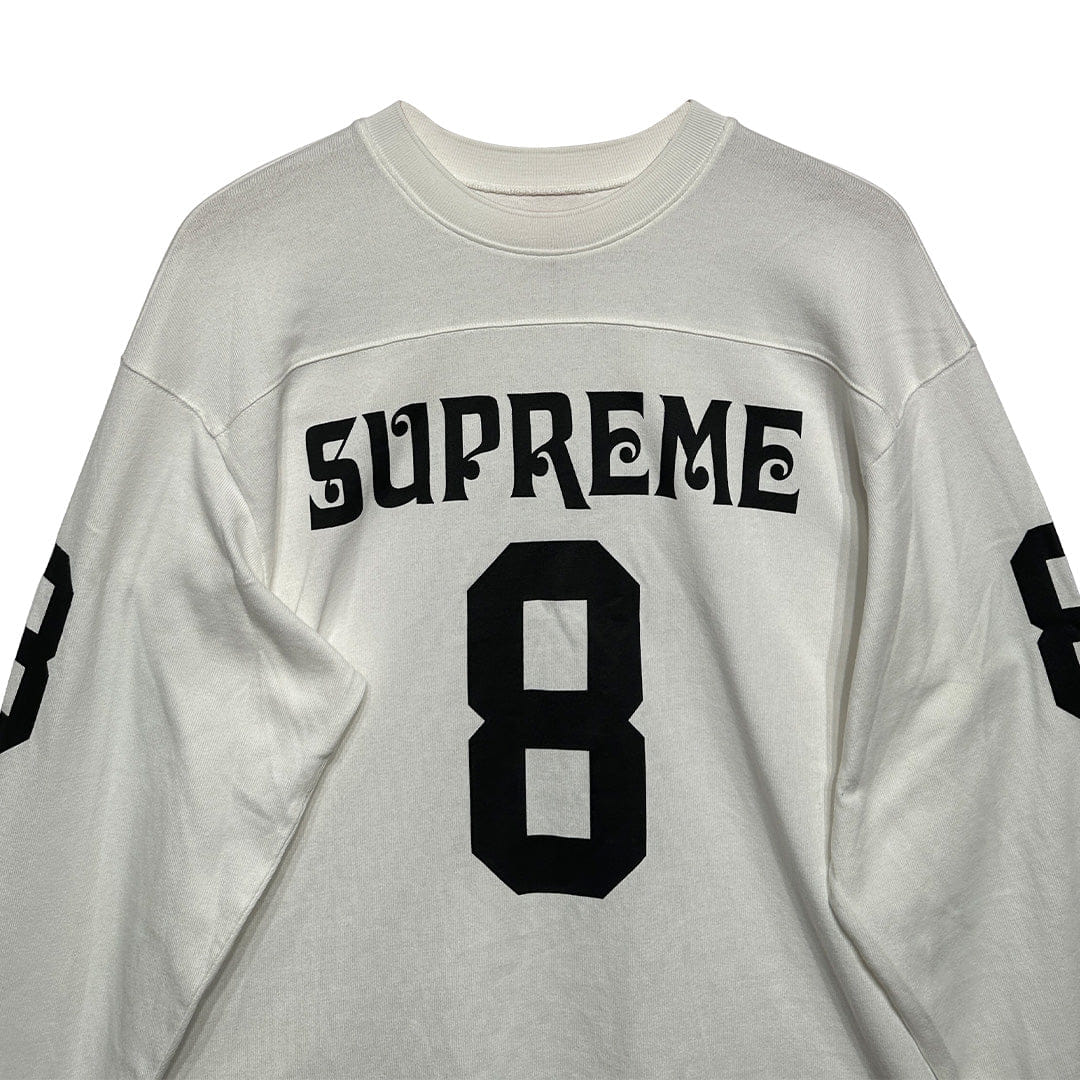 Supreme Affillated L/S Football Long - Sleeve Top White Black