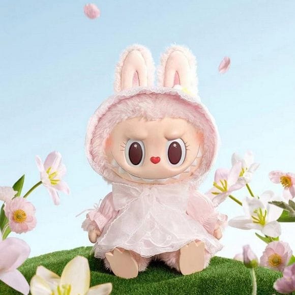 POP MART Pop Land Labubu MOKOKO Fall Into Spring Vinyl Plush Doll 38 cm AUTHENTIC