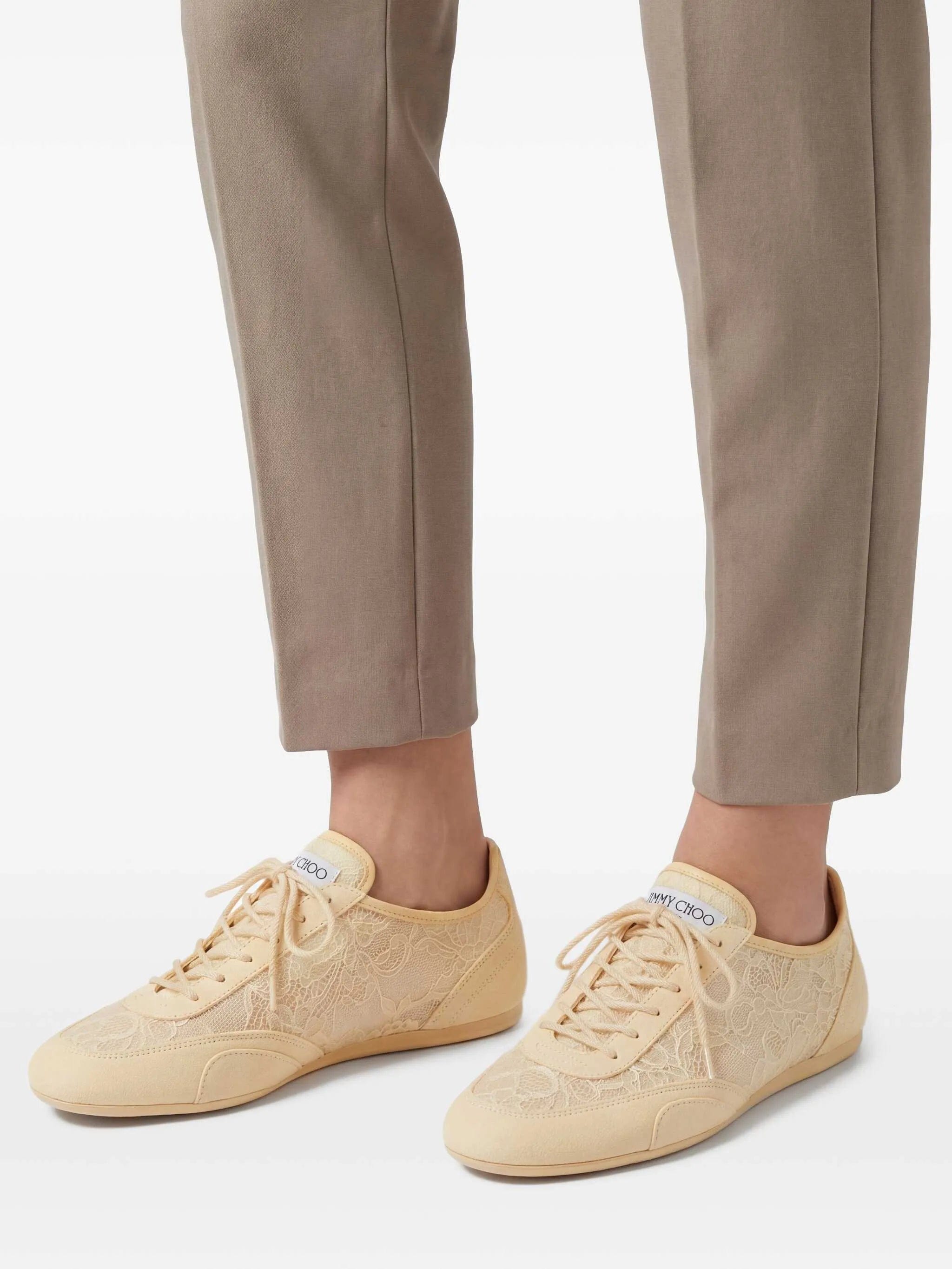 Jimmy Choo Sunny F lace - overlay low sneakers