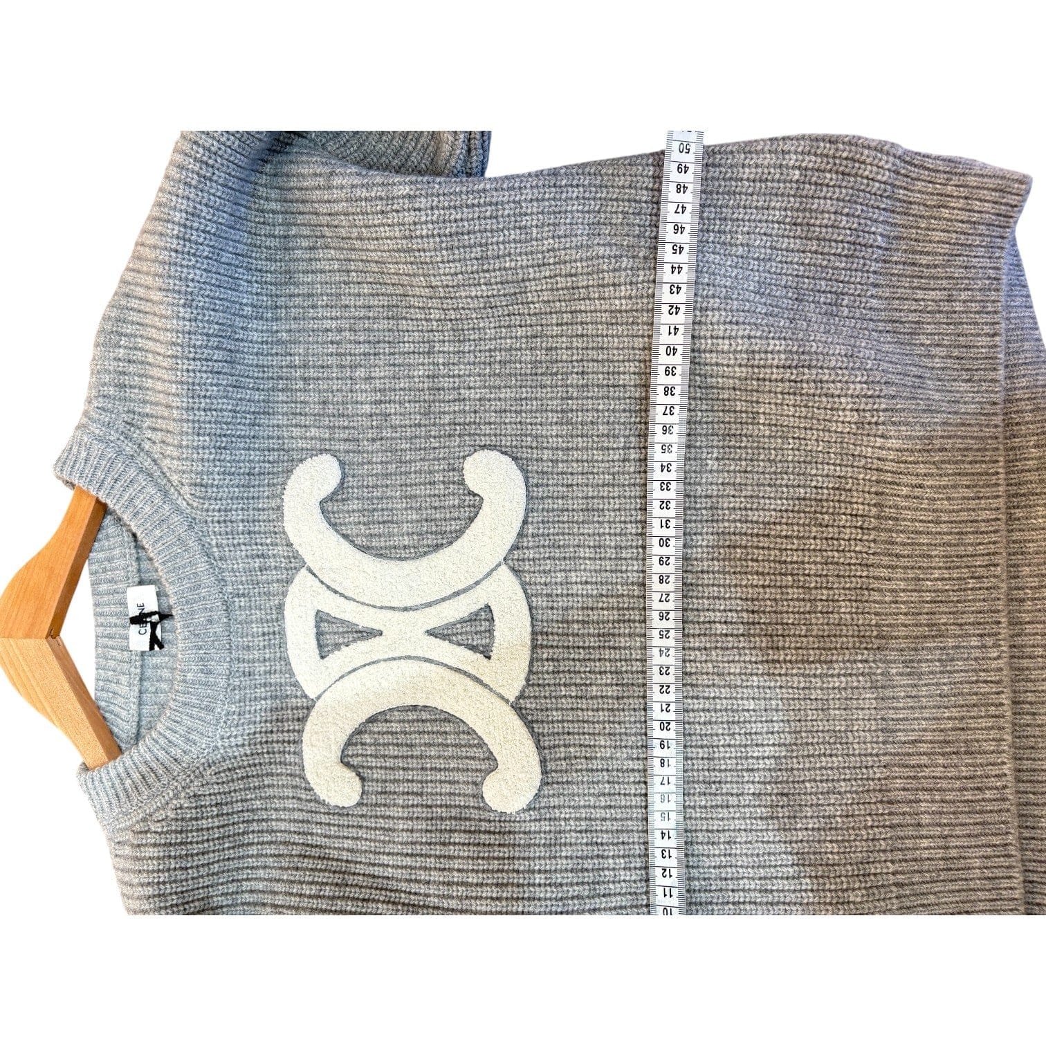 Celine Grey Wool Sweater #M